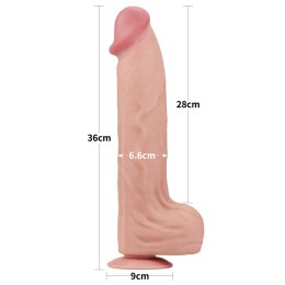 Realistyczne Dildo 36 cm - 14'' King Sized Sliding Skin Dual Layer Dong Lovetoy