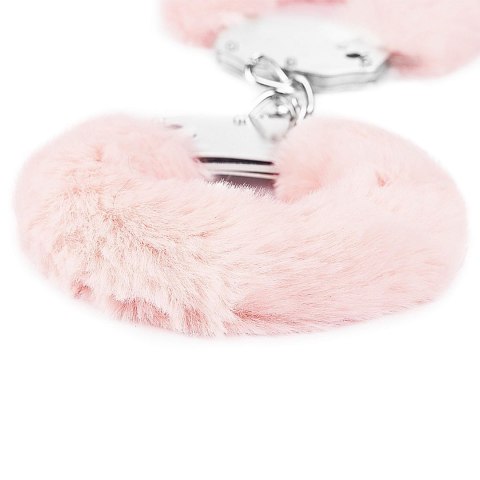 Kajdanki z futerkiem - Fetish Pleasure Fluffy Handcuffs Pink Lovetoy