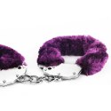 Kajdanki z futerkiem - Fetish Pleasure Fluffy Handcuffs Purple Lovetoy