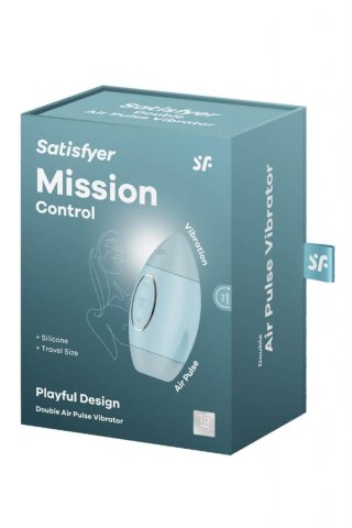 Wibrator i Stymulator Łechtaczki 2w1 - Mission Control blue