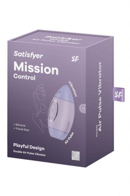 Wibrator i Stymulator Łechtaczki 2w1 - Mission Control violet