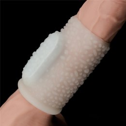 Wibrujący rękaw na penisa - Vibrating Drip Knights Ring (White) Lovetoy