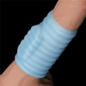 Wibrujący rękaw na penisa - Vibrating Wave Knights Ring (Blue) Lovetoy
