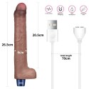 Realistyczny wibrator 26,5 cm - 10.5" REAL SOFTEE Rechargeable Silicone Vibrating Dildo Lovetoy