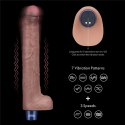 Realistyczny wibrator 26,5 cm - 10.5" REAL SOFTEE Rechargeable Silicone Vibrating Dildo Lovetoy