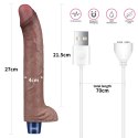 Realistyczny wibrator 27cm - 11" REAL SOFTEE Rechargeable Silicone Vibrating Dildo Lovetoy