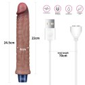 Realistyczny wibrator 24,5 cm - 9.5" REAL SOFTEE Rechargeable Silicone Vibrating Dildo Lovetoy