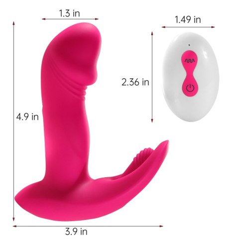 Wibrator Majtkowy - Flicking wearable vibrator B - series Cute