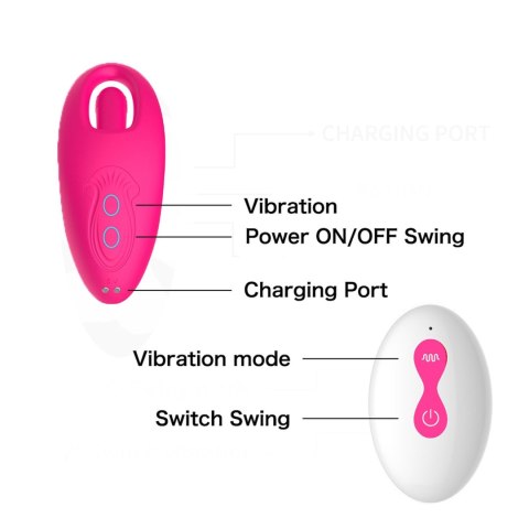 Wibrator Majtkowy - Flicking wearable vibrator B - series Cute