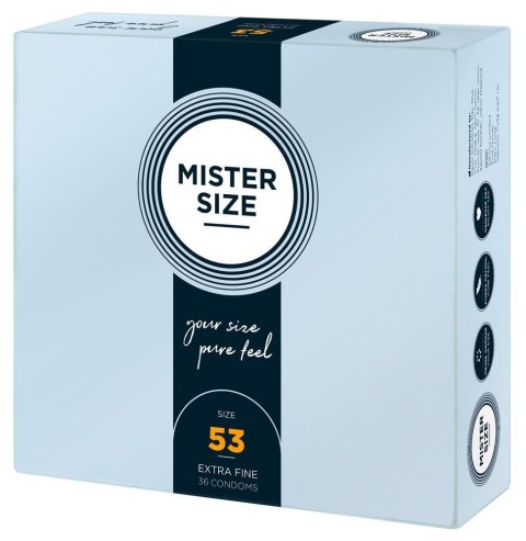 Mister Size 53mm pack of 36 MISTER SIZE