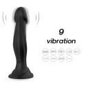 Wibrujące dildo 18,5 cm - Optimus Black, 9 vibration functions B - Series Joy