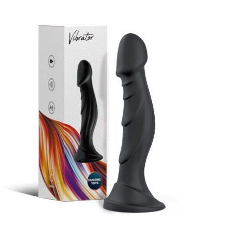 Wibrujące dildo 18,5 cm - Optimus Black, 9 vibration functions B - Series Joy