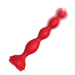 Wibrujący korek analny - Rosestick Red, 9 vibration functions B - Series Joy