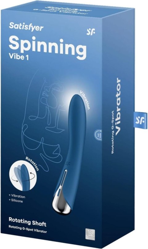 Wibrator obrotowy - Satisfyer Spinning Vibe 1 Blue Satisfyer