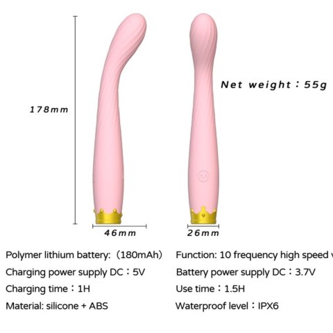 Wibrator punkt G - G SPOT VIBRATOR Pink B - series Cute