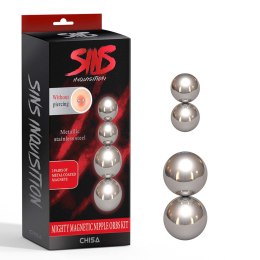 Magnetyczne zaciski na sutki - Mighty Magnetic Nipple orbs Kit
