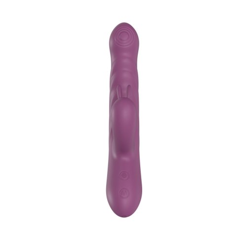 Wibrator Królik z funkcją podgrzewania - Rabbit vibrator PURPLE B - series Cute