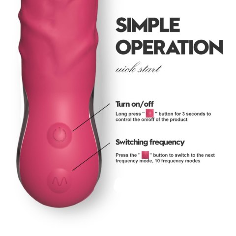 Realistyczny Wibrator - Realistic Vibrator PINK B - series Cute