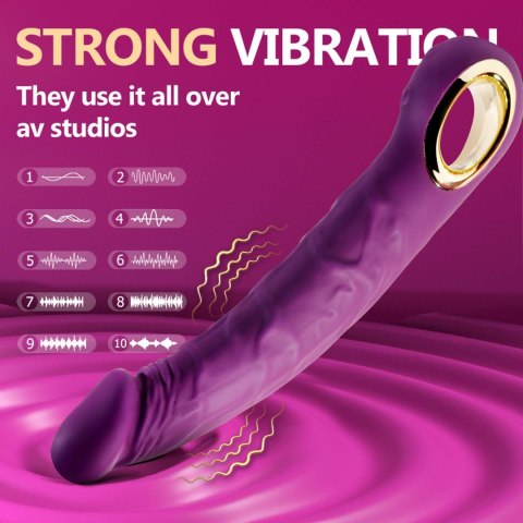 Realistyczny Wibrator - Realistic Vibrator PURPLE B - series Cute