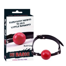 Knebel z czerwoną kulą - Red Ball Gag