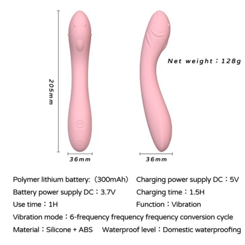 Wibrator punkt G - VIBRATOR PINK B - series Cute