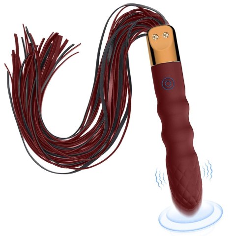 2w1 Wibrator Analny i Pejcz - Virbating flogger B - series Cute