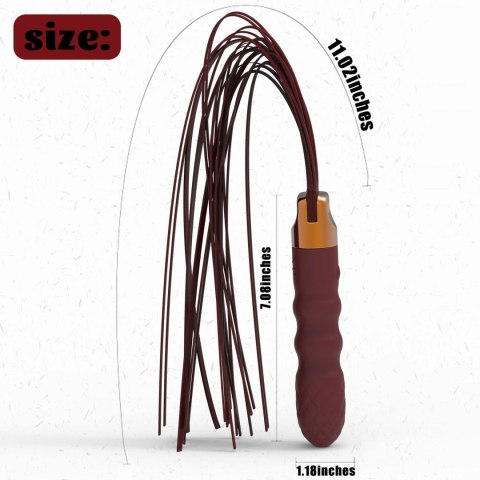 2w1 Wibrator Analny i Pejcz - Virbating flogger B - series Cute