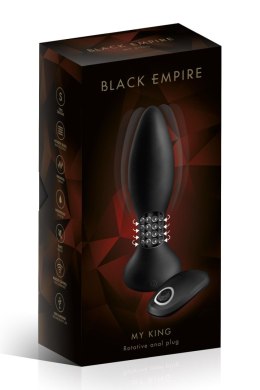 Wibrujacy Korek Analny z pilotem - ANAL PLUG ANAL PLUG VIB MYKING BLACK (Size: T3) Black Empire