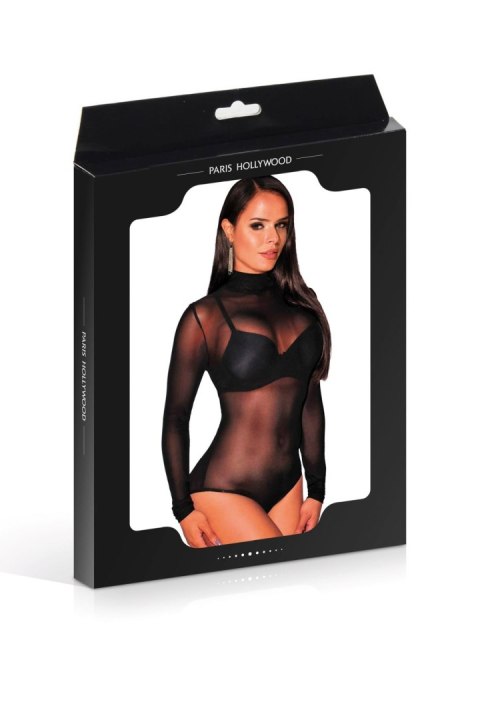 Czarne Body - BODY R80303-1 BLACK TU (Size: TU) Paris Hollywood