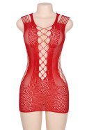 Obcisła, Elastyczna Sukienka - DRESS H3161 ROUG (Size: TU) Paris Hollywood
