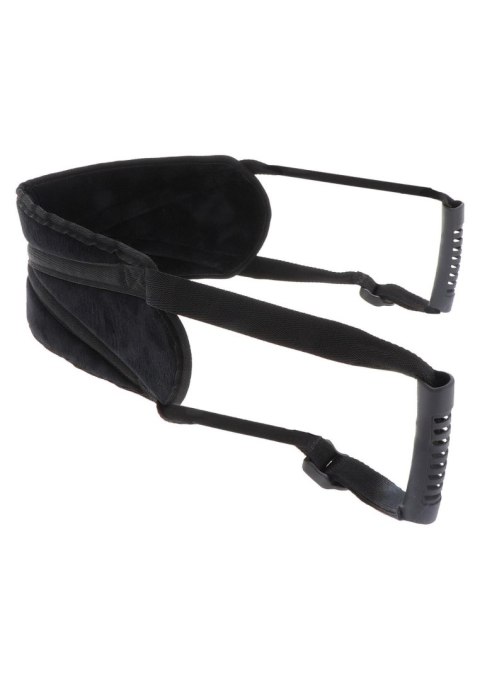 Uprząż z uchwytami do seksu na pieska - Doggy Style Strap Black