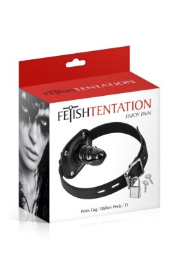 GAG WITH SMALL DONG BLACK (Size: T1) Fetish Tentation
