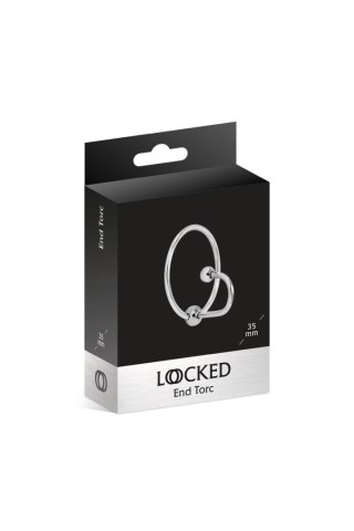 Pierścień erekcyjny na żołądź - LOCKED END TORC 35 MM (Size: T1) Locked