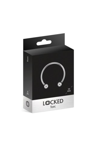 Metalowy pierścień erekcyjny - LOCKED TORC 35 MM (Size: T2) Locked
