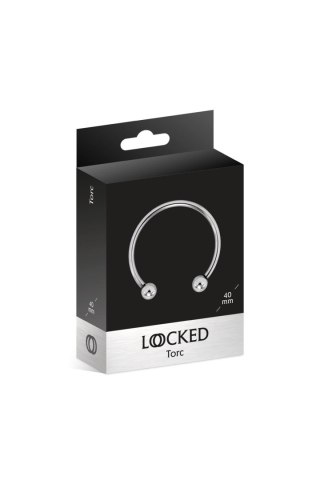 Metalowy pierścień erekcyjny - LOCKED TORC 40 MM (Size: T3) Locked