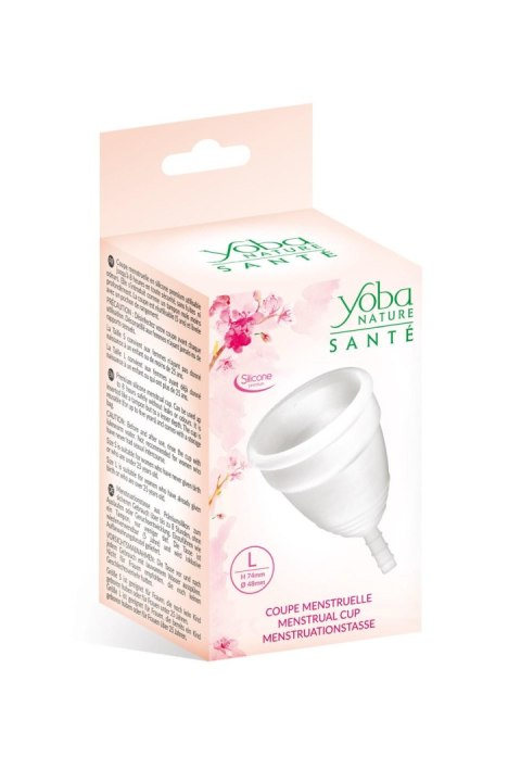 Kubeczek Menstruacyjny - MENSTRUAL CUP WHITE L (Size: T2) Yoba