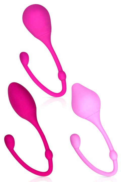 Zestaw kulek na mięśnie Kegla - SET 3 STAGE KEGEL BALL PINK Yoba