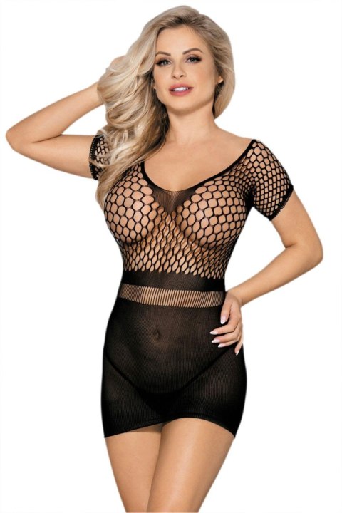 Sukienka - SHORT BLACK MESH DRESS TU (Size: TU) Paris Hollywood