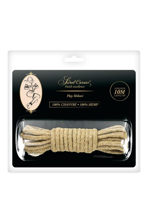 Lina do krępowania BDSM - SM BONDAGE HEMP ROPE 5M (Size: S) Sweet Caress