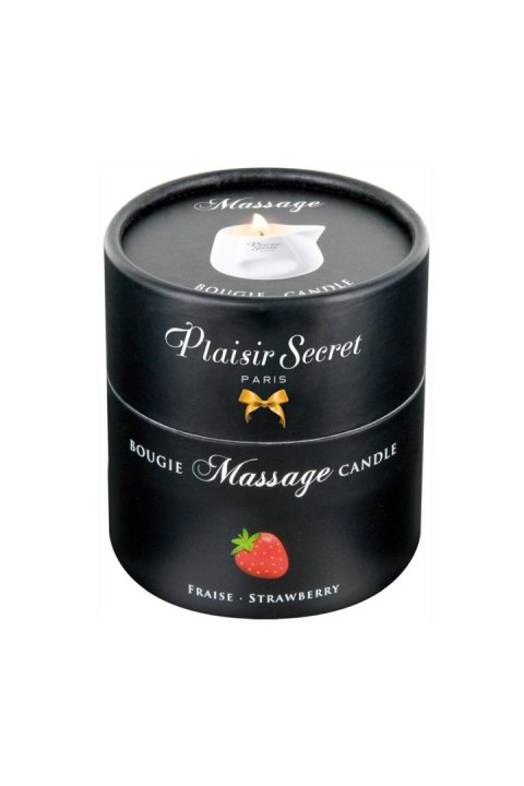 Świeca do masażu - STRAWBERRY MASSAGE CANDLE 80ML Secret Pleasure