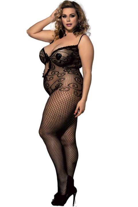 Bodystocking XL - SUIT H31041P BLACK XL (Size: XL) Paris Hollywood