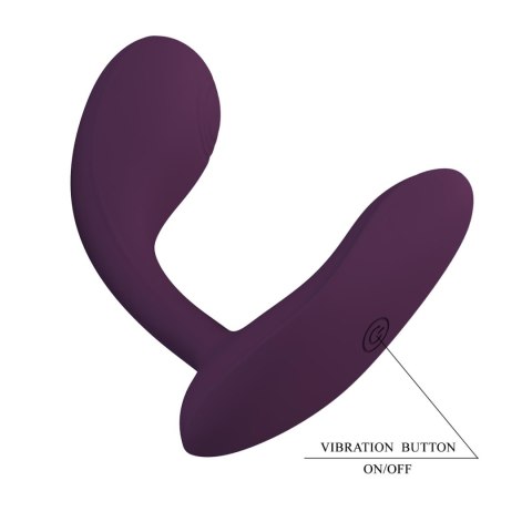 Wibrator majtkowy z pilotem - Baird Purple, 12 vibration functions Mobile APP Long-distance Control Pretty Love