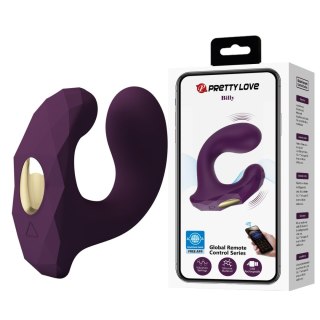 Wibrator majtkowy - Billy Purple, 12 vibration functions Mobile APP remote control Pretty Love