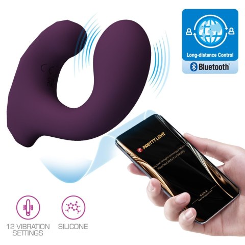 Wibrator majtkowy - Billy Purple, 12 vibration functions Mobile APP remote control Pretty Love