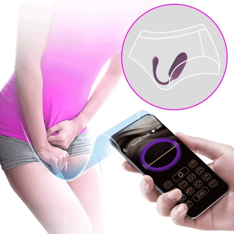 Wibrujace Jajko - CASPER Purple 12 vibration functions Mobile APP remote control Pretty Love