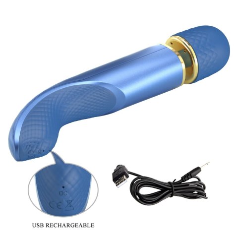 Wibrator, Masażer - Colorful Massager Blue, 7 vibration functions 5 levels of speed control Pretty Love