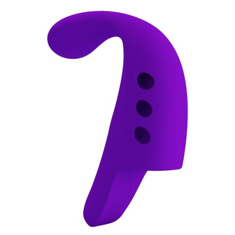 Wibrujaca nakładka na palec - FINGERING VIBRATOR GORGON Purple, 10 vibration functions Pretty Love