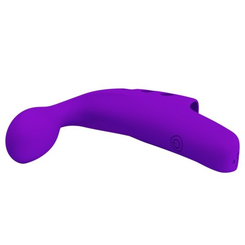 Wibrujaca nakładka na palec - FINGERING VIBRATOR GORGON Purple, 10 vibration functions Pretty Love