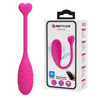 Wibrujące Jajko sterowane aplikacją - Fisherman Pink, 12 vibration functions Mobile APP remote control Pretty Love