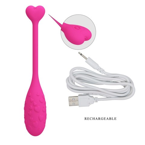 Wibrujące Jajko sterowane aplikacją - Fisherman Pink, 12 vibration functions Mobile APP remote control Pretty Love